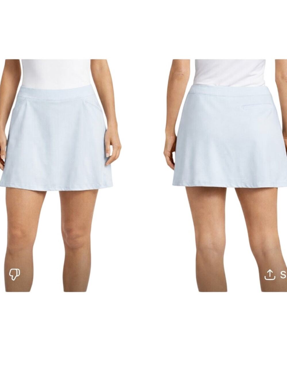Peter Millar Women's Vista Stripe Sally Trim Skort SZ M Golf Athletic Pickleball
